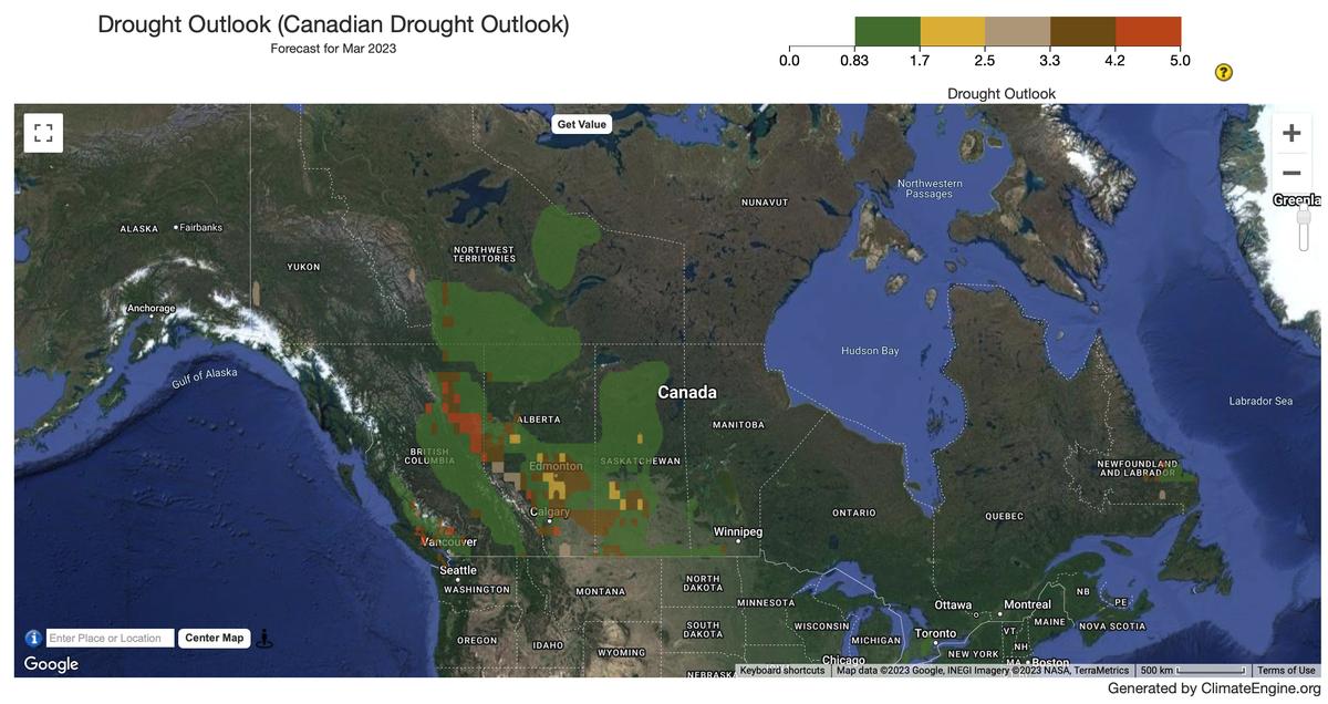 CAN Drought - 800m - Monthly
