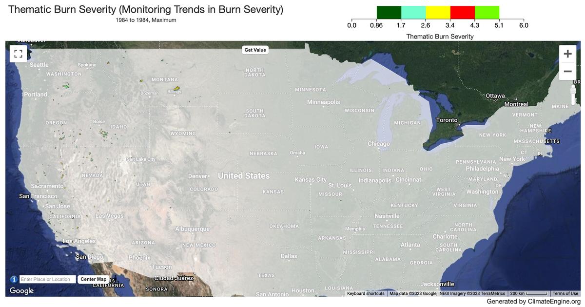Monitoring Trends in Burn Severity - 30m - Yearly